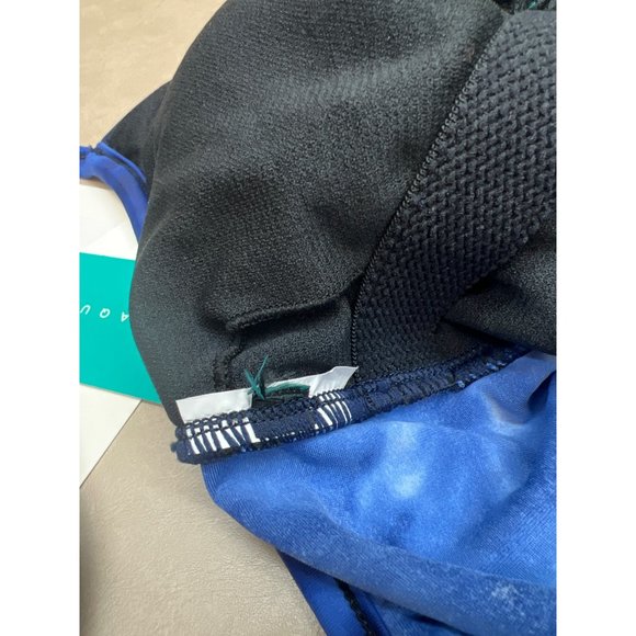 Women's Twist-Front Over the Shoulder One Piece Swimsuit - Aqua Green Blue Small - Picture 6 of 7